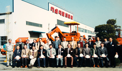 Kubota KH10D - the first model to come off the production line in Japan