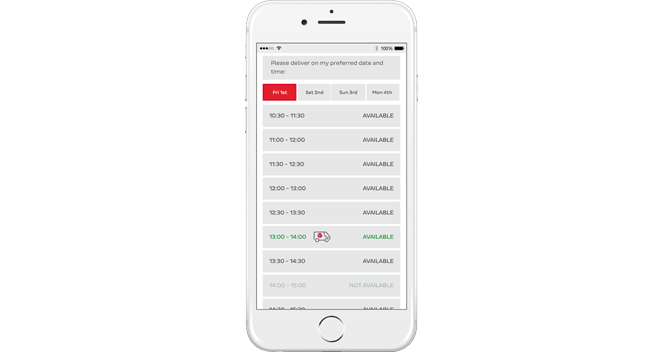 Delivery slot co to znaczy