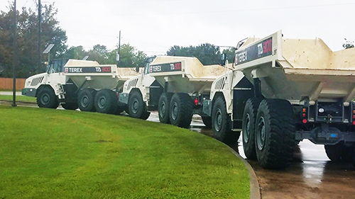 Terex Trucks supports Hurricane Harvey relief mission