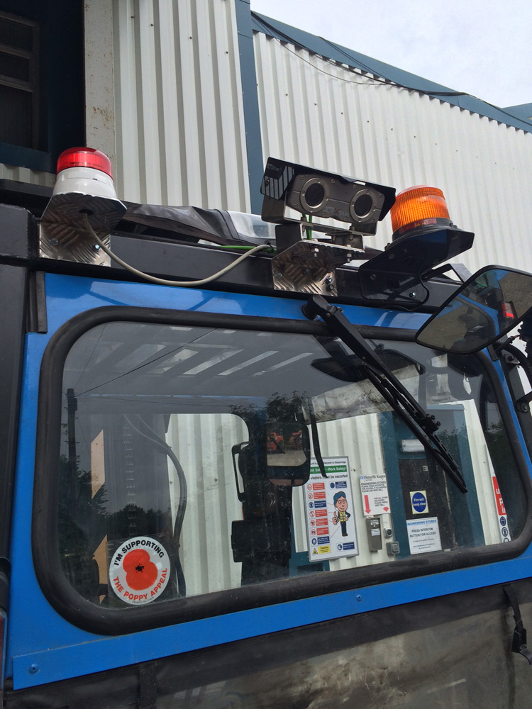 Pedestrian Detection: Unique technology differentiates between human form and objects cab view