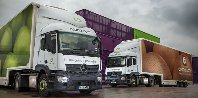 Ocado logs onto Mercedes-Benz safety options