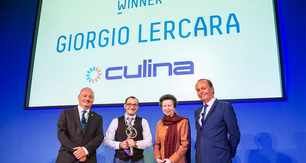 Royal recognition for Culina driver Giorgio Lercara as he becomes Microlise Driver of the Year