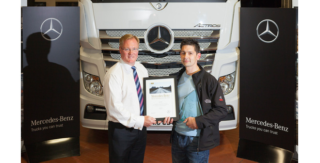 Intercountys Carl crowned top Mercedes-Benz truck technician
