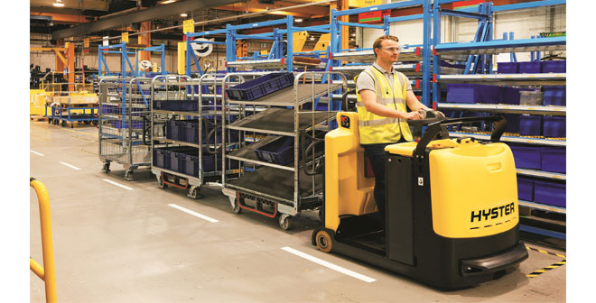 New Hyster® Tugger Train System supports manufacturing applications