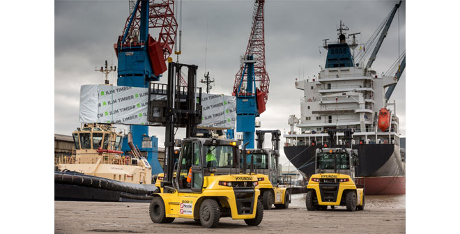 Hyundai Forklifts first port of call for Global Shipping Services