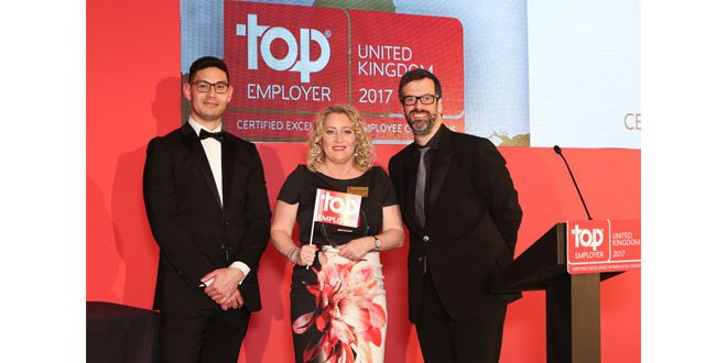 CHEP UK certified by the Top Employers Institute