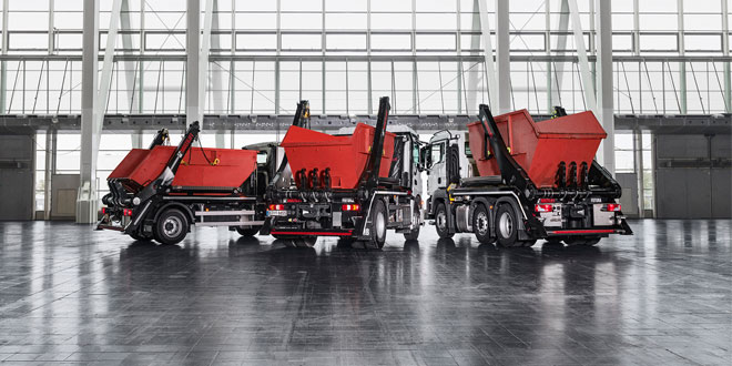 Hiab introduces MULTILIFT Futura 18 the new generation large skiploader for heavy use
