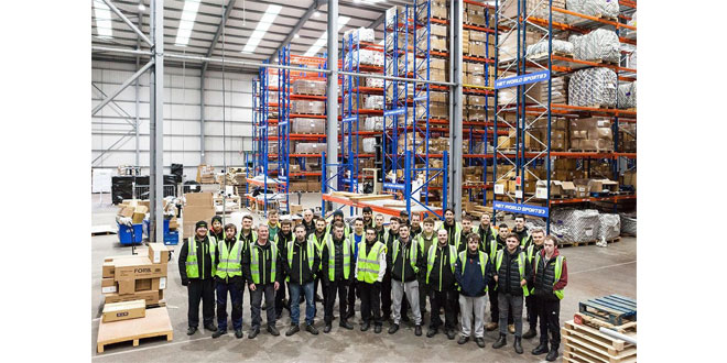 Sports Supplier Warehouse Workers Score Qualifications Success