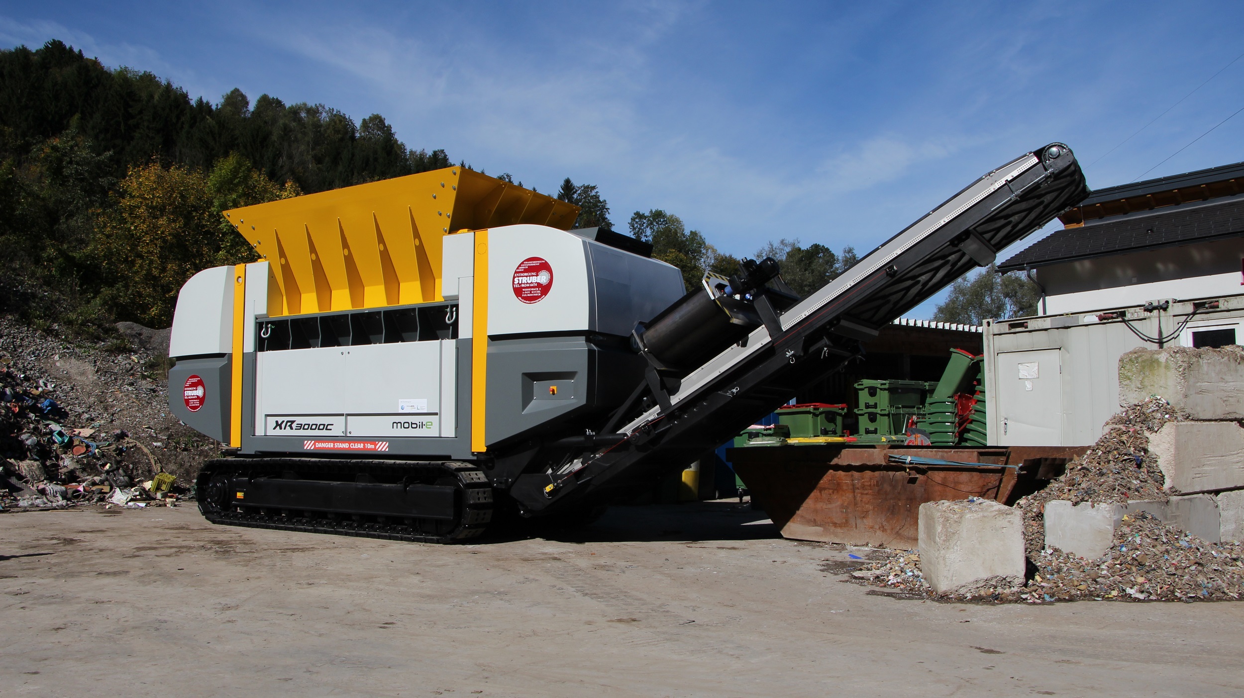 Mobile shredder supports Austrian firms passion for carbon neutral waste management