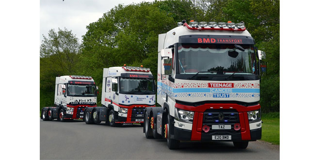 RENAULT TRUCK COMMERCIALS ROLLS WITH THE DUNSTABLE & LEIGHTON BUZZARD TRUCK CONVOY