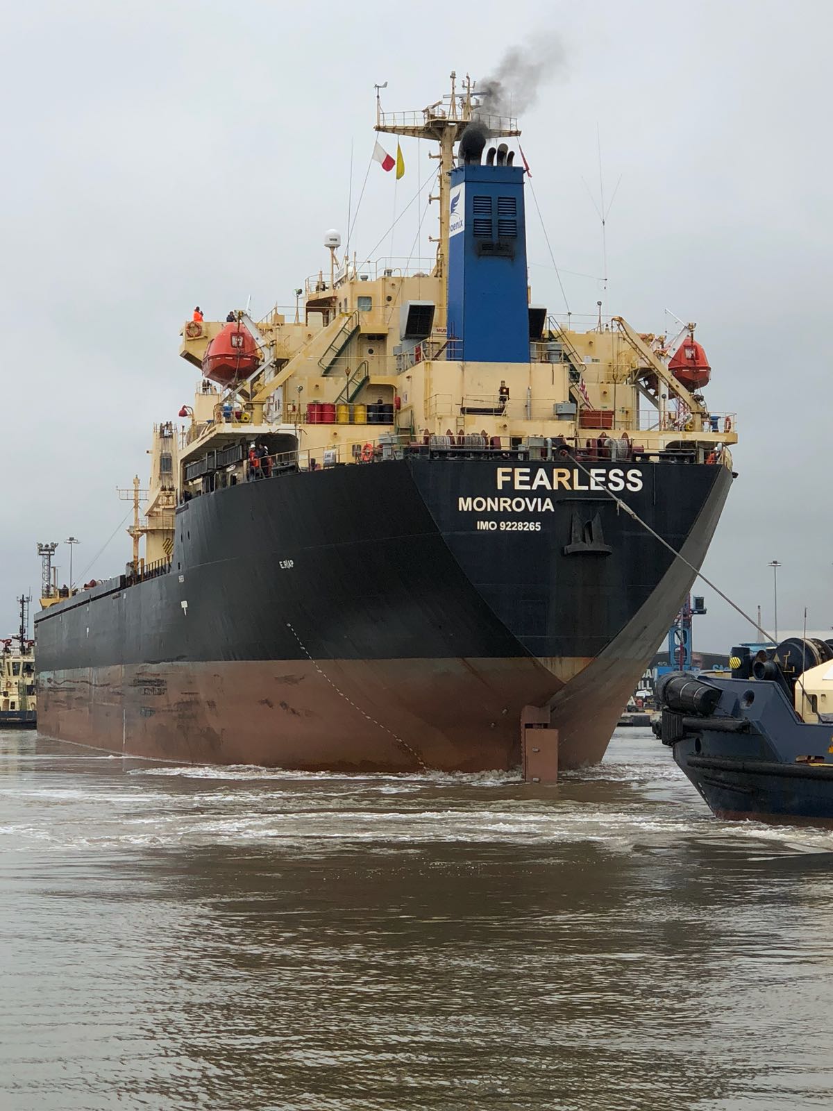 Ward Fearless leaves Wards Immingham port for Turkey