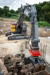 Ron Hull Demolition new Volvo excavator