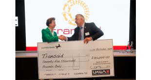 UKWA present Transaid with a big cheque