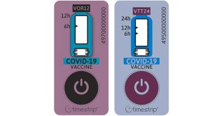 New Timestrip Indicators Track Vaccine Cold Chain Specifications