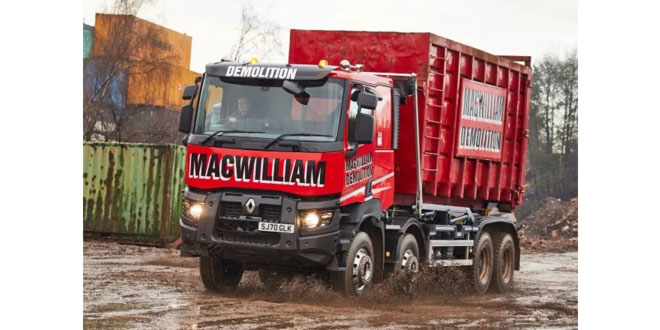 MACWILLIAM DEMOLITION STEPS UP THE POWER WITH RENAULT TRUCKS K520