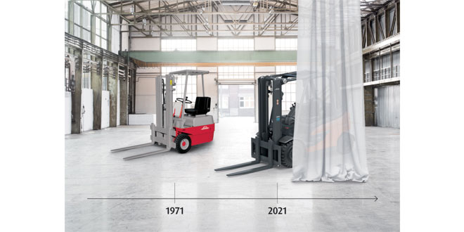 Linde Material Handling forward-looking forklift trucks with a 50-year success story