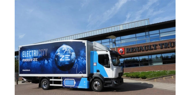 HERE AND NOW RENAULT TRUCKS ELECTRIC RANGE FULLY CHARGED FOR ITT HUB 2021