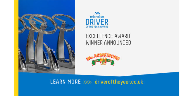 WM Armstrong wins Microlise Driver Excellence Award 2021