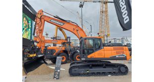 Doosan’s smart excavator ready for engcon 3rd generation tiltrotator system