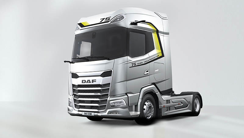 DAF presents a unique special edition of the XG+ series to mark its 75 years of truck production