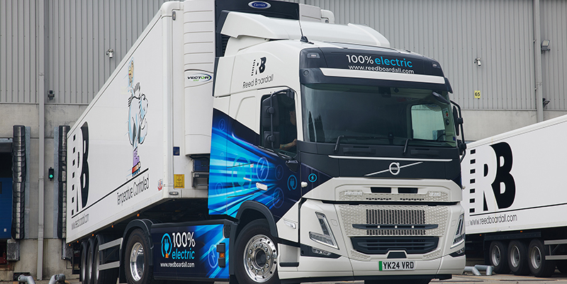 Reed Boardall has turned to Volvo Trucks for the supply of two 42-tonne FM Electric 4x2  tractor units.