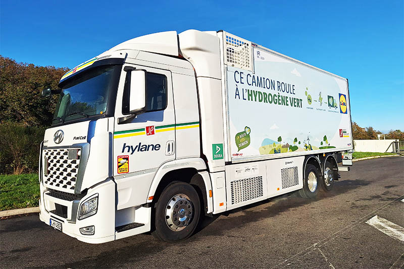 Lidl’s green hydrogen-powered truck