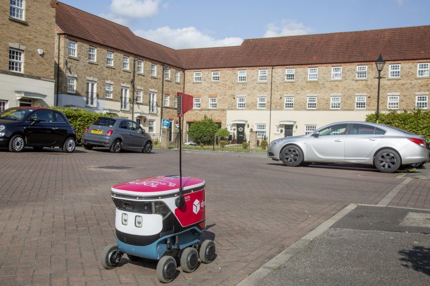 The robots have a battery life of up to 12 hours and can deliver within a mile radius of the depot