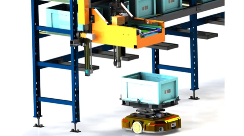 RackBot is compatible with standard storage units