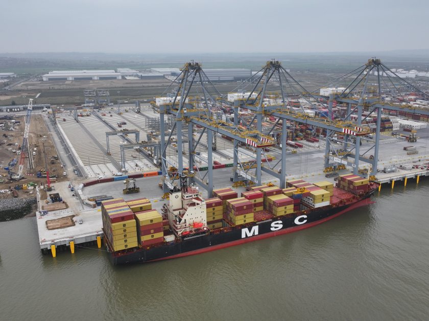 The new 430m berth will increase trading capacity at the container port by more than a third