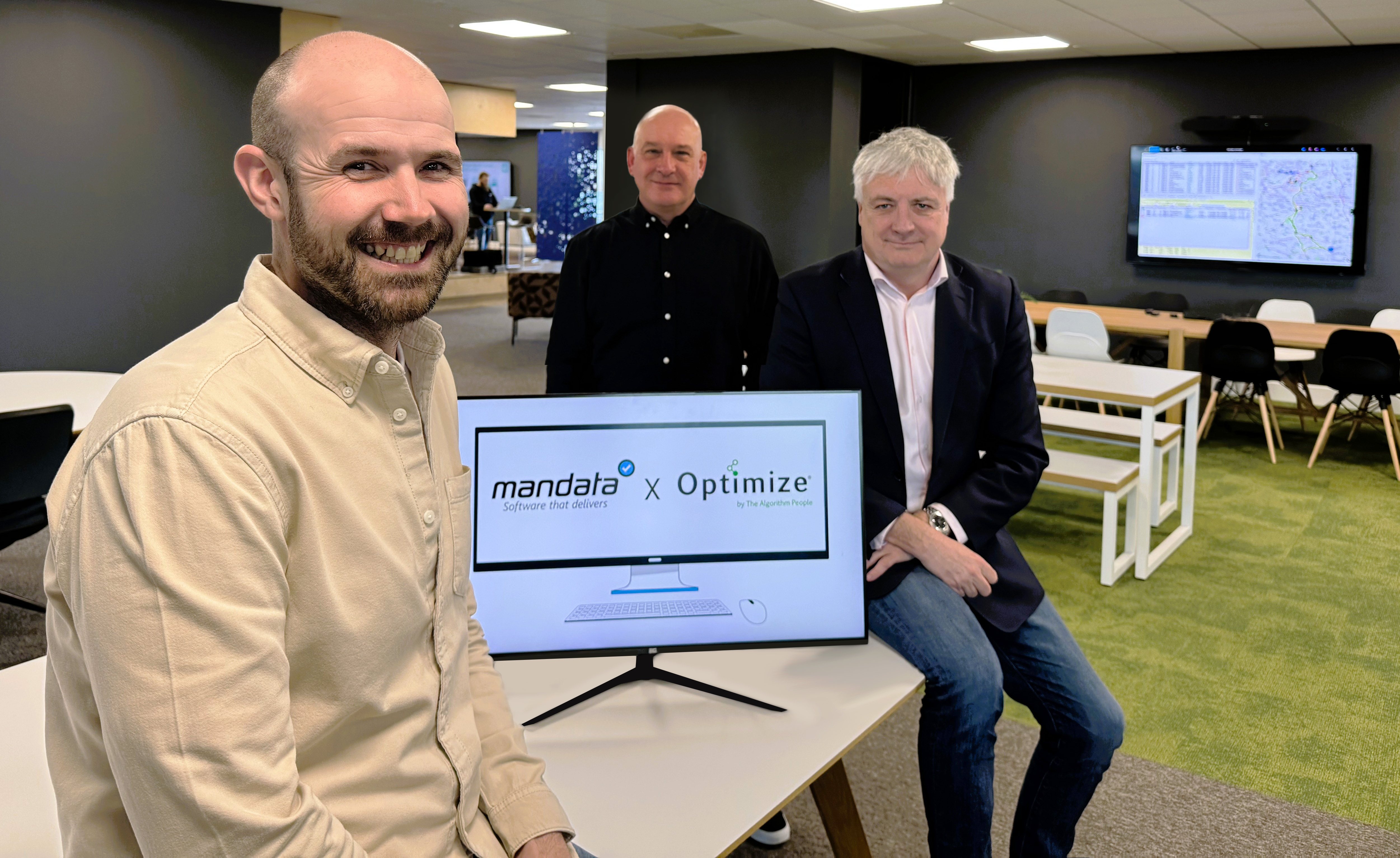 (L-R) Richard Bird Commercial Director, Kevin Marshall Technical Director, and Tony English Chief Executive